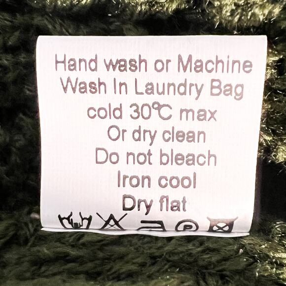 Grecerelle Long Knit Sweater Womens L Fairycore Chunky Cowl Button Asymmetrical - Picture 7 of 7